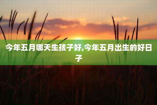 今年五月哪天生孩子好,今年五月出生的好日子