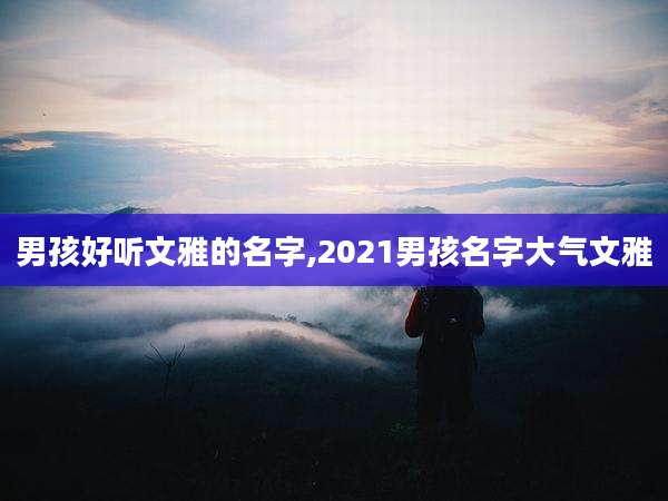 男孩好听文雅的名字,2021男孩名字大气文雅