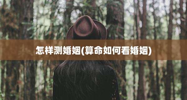 怎样测婚姻(算命如何看婚姻)