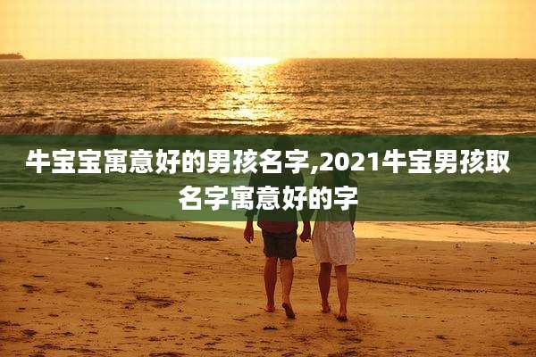 牛宝宝寓意好的男孩名字,2021牛宝男孩取名字寓意好的字