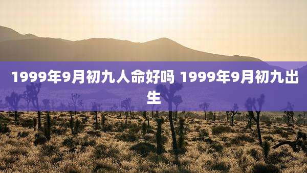 1999年9月初九人命好吗 1999年9月初九出生
