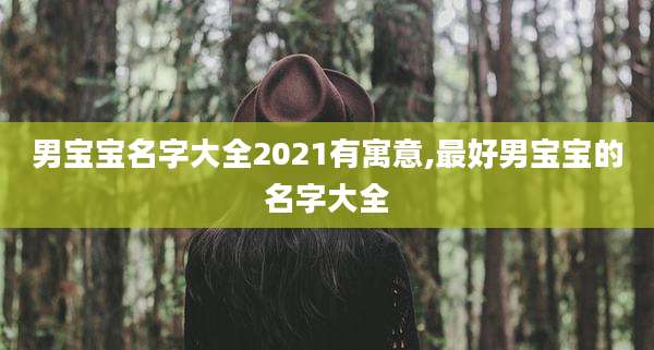 男宝宝名字大全2021有寓意,最好男宝宝的名字大全