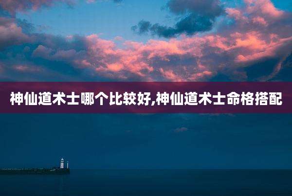 神仙道术士哪个比较好,神仙道术士命格搭配