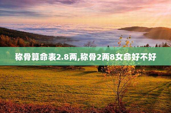 称骨算命表2.8两,称骨2两8女命好不好