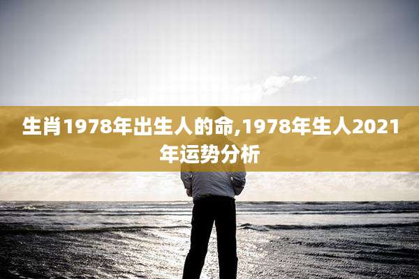 生肖1978年出生人的命,1978年生人2021年运势分析