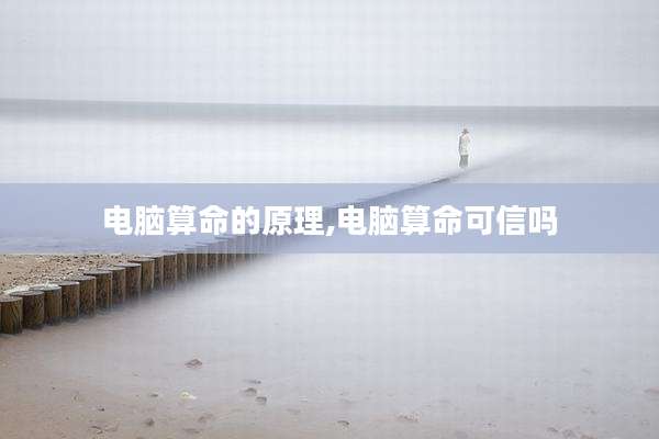电脑算命的原理,电脑算命可信吗