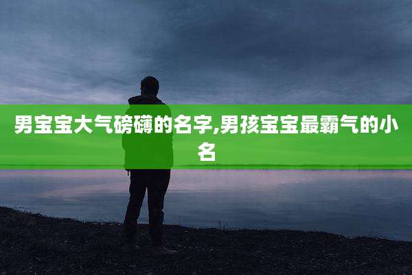 男宝宝大气磅礴的名字,男孩宝宝最霸气的小名
