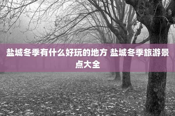 盐城冬季有什么好玩的地方 盐城冬季旅游景点大全