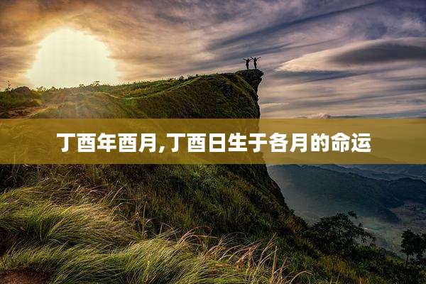丁酉年酉月,丁酉日生于各月的命运