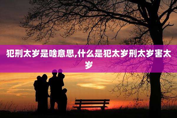 犯刑太岁是啥意思,什么是犯太岁刑太岁害太岁