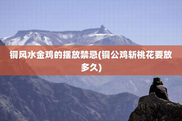 铜风水金鸡的摆放禁忌(铜公鸡斩桃花要放多久)