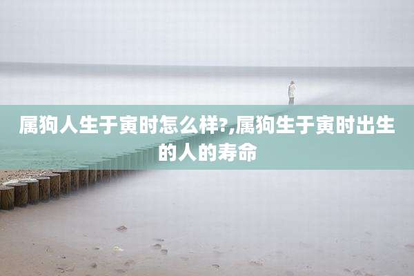 属狗人生于寅时怎么样?,属狗生于寅时出生的人的寿命