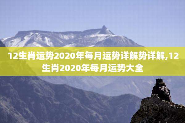 12生肖运势2020年每月运势详解势详解,12生肖2020年每月运势大全