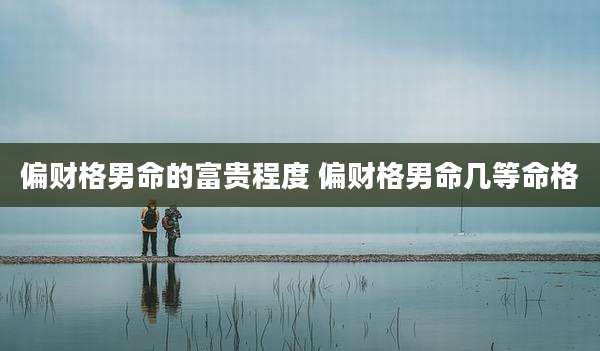偏财格男命的富贵程度 偏财格男命几等命格