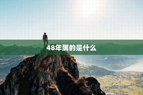 48年属的是什么