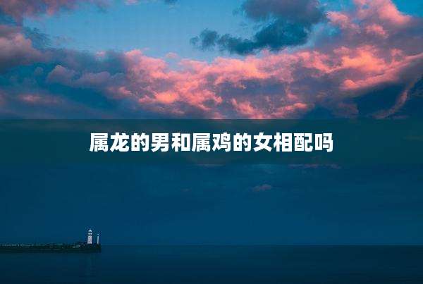 属龙的男和属鸡的女相配吗