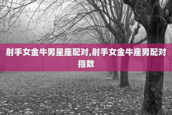 射手女金牛男星座配对,射手女金牛座男配对指数