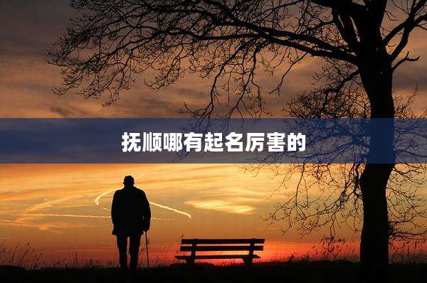 抚顺哪有起名厉害的