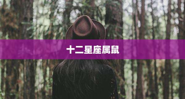 十二星座属鼠