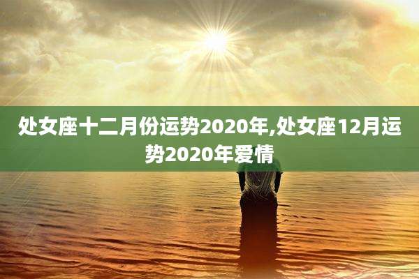 处女座十二月份运势2020年,处女座12月运势2020年爱情