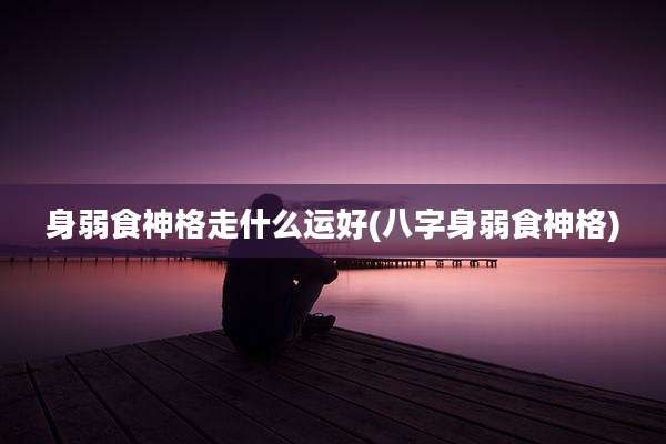 身弱食神格走什么运好(八字身弱食神格)