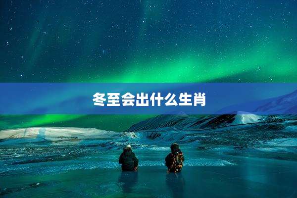 冬至会出什么生肖