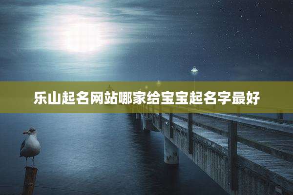 乐山起名网站哪家给宝宝起名字最好