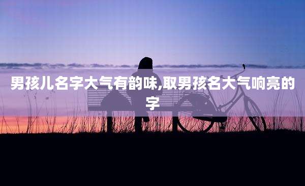 男孩儿名字大气有韵味,取男孩名大气响亮的字