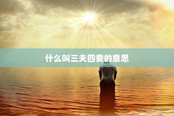 什么叫三夫四妾的意思