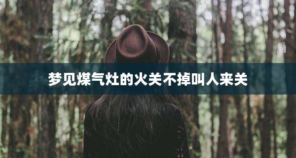 梦见煤气灶的火关不掉叫人来关