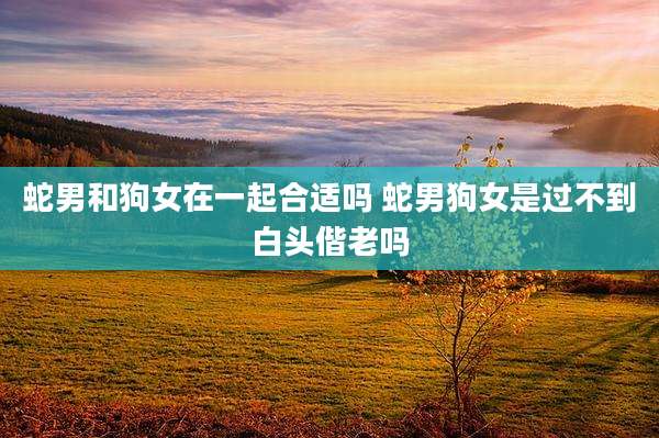蛇男和狗女在一起合适吗 蛇男狗女是过不到白头偕老吗