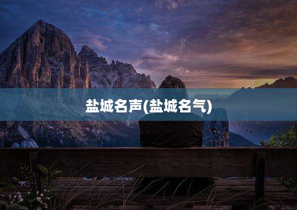 盐城名声(盐城名气)