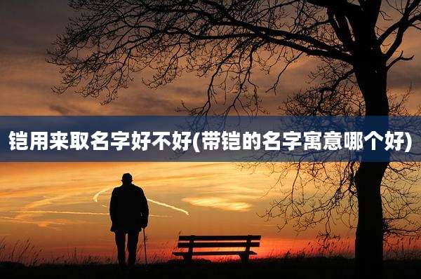 铠用来取名字好不好(带铠的名字寓意哪个好)