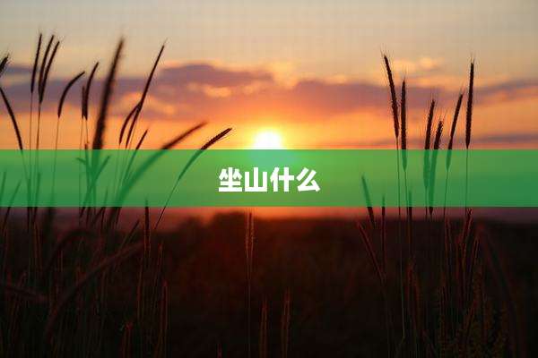 坐山什么