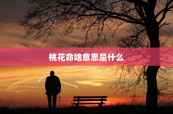 桃花命啥意思是什么