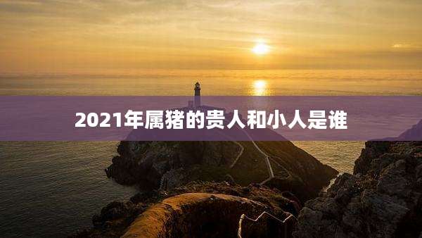 2021年属猪的贵人和小人是谁