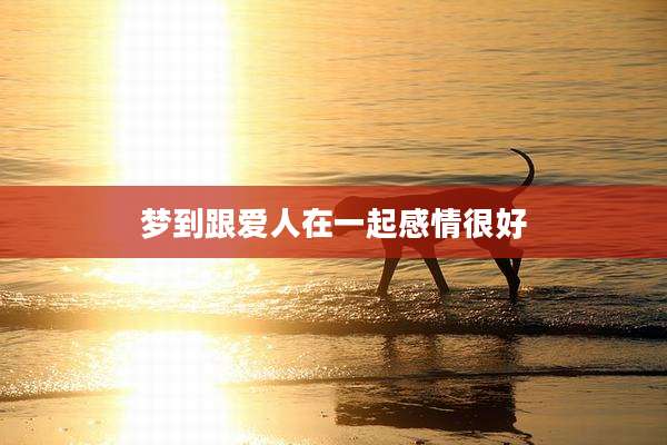 梦到跟爱人在一起感情很好