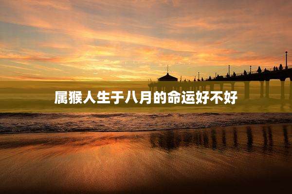 属猴人生于八月的命运好不好