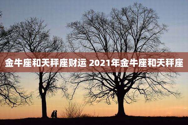 金牛座和天秤座财运 2021年金牛座和天秤座