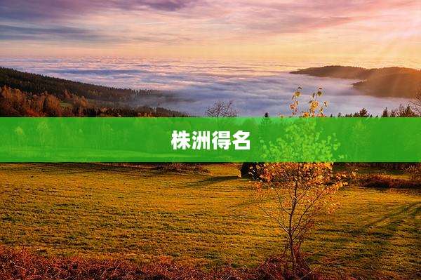 株洲得名