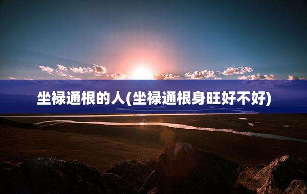 坐禄通根的人(坐禄通根身旺好不好)