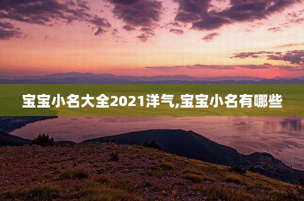 宝宝小名大全2021洋气,宝宝小名有哪些