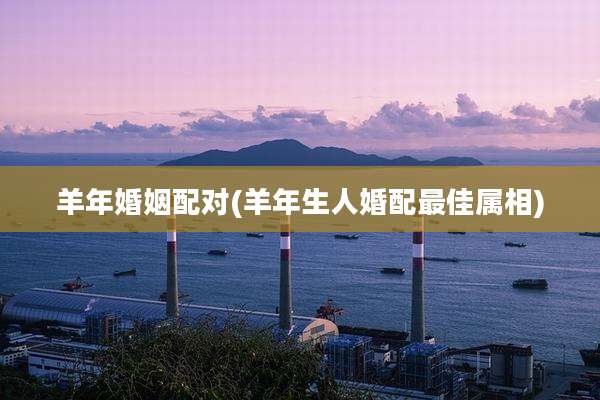 羊年婚姻配对(羊年生人婚配最佳属相)