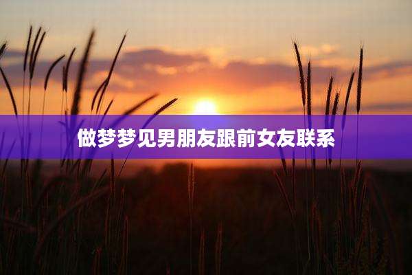 做梦梦见男朋友跟前女友联系