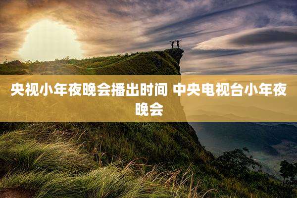 央视小年夜晚会播出时间 中央电视台小年夜晚会