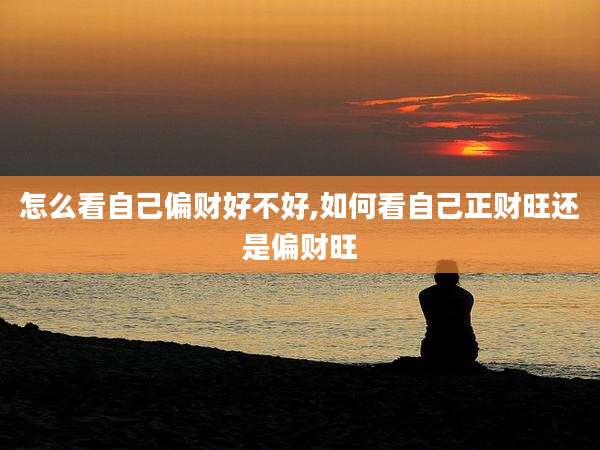 怎么看自己偏财好不好,如何看自己正财旺还是偏财旺