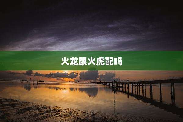 火龙跟火虎配吗