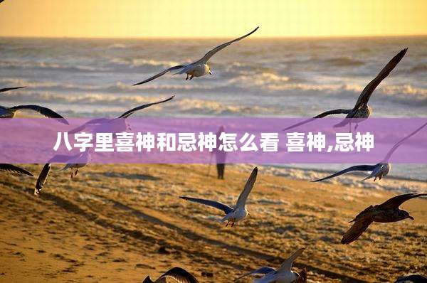 八字里喜神和忌神怎么看 喜神,忌神