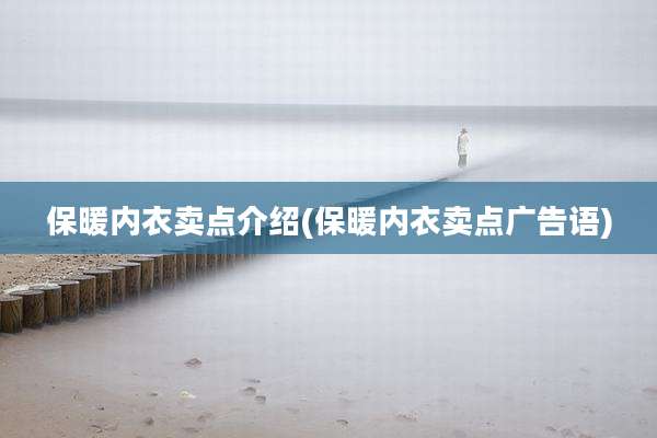 保暖内衣卖点介绍(保暖内衣卖点广告语)