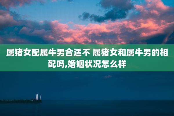 属猪女配属牛男合适不 属猪女和属牛男的相配吗,婚姻状况怎么样